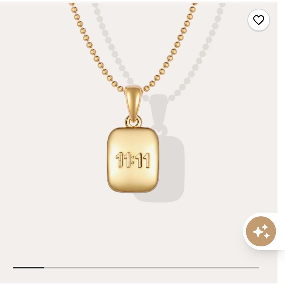 555 MantraBand Gold Lucky Number 555 Necklace